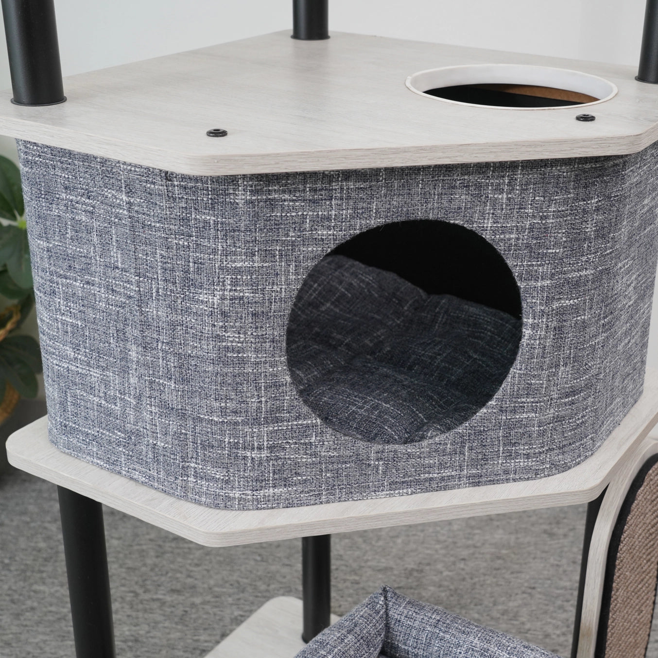 Grayson-Industrial Style Large Modern Cat Tower- Model PP220826