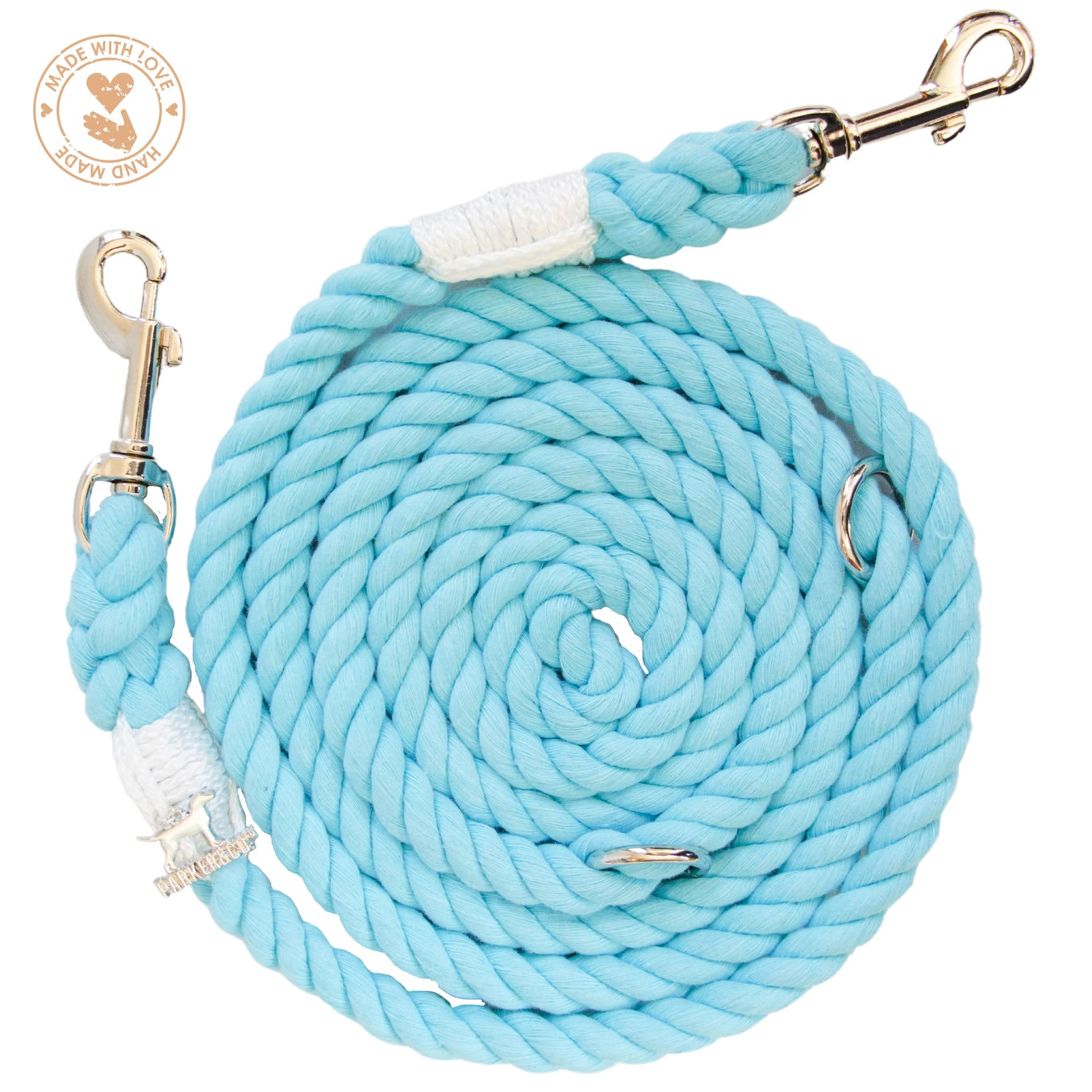 6 or 8 Ft Hands-Free Cotton Rope Dog Leash- Model #7322