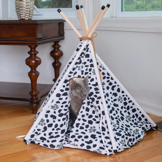 Pet Tent/Teepee Style Cat Bed With Durable Fabric- Model C46