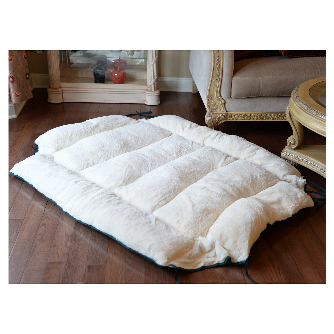 Green Pet Bed & Mat- Luxury Soft Dog Cushion-Large & XL- Model D04