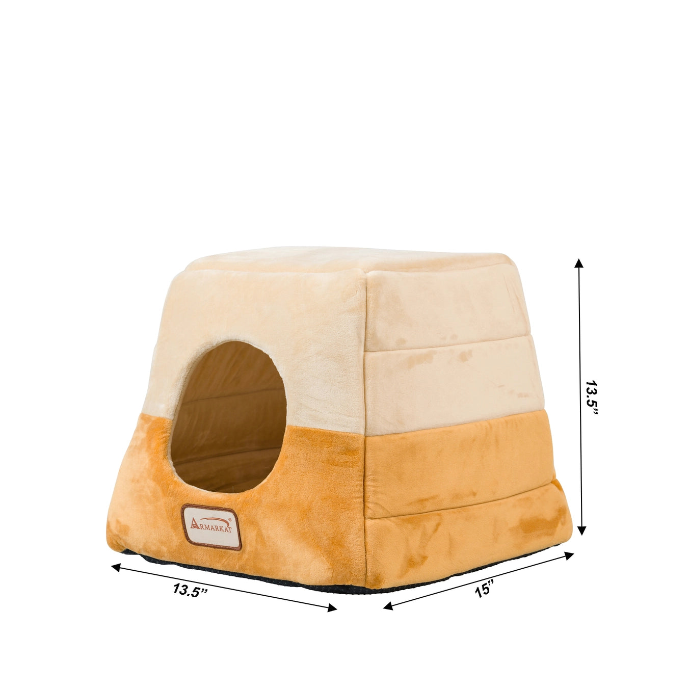 2-in-1 Cat Bed Cave Shape and Cuddle Pet Bed- Model C07