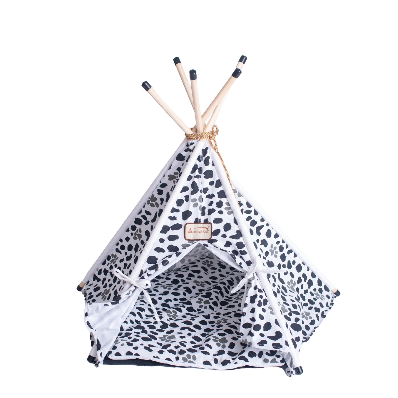 Pet Tent/Teepee Style Cat Bed With Durable Fabric- Model C46
