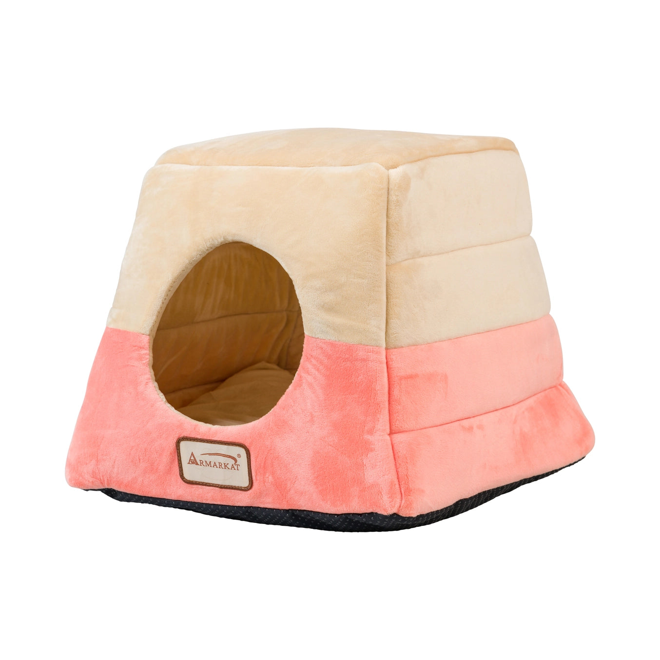 2-in-1 Cat Bed Cave Shape and Cuddle Pet Bed- Model C07