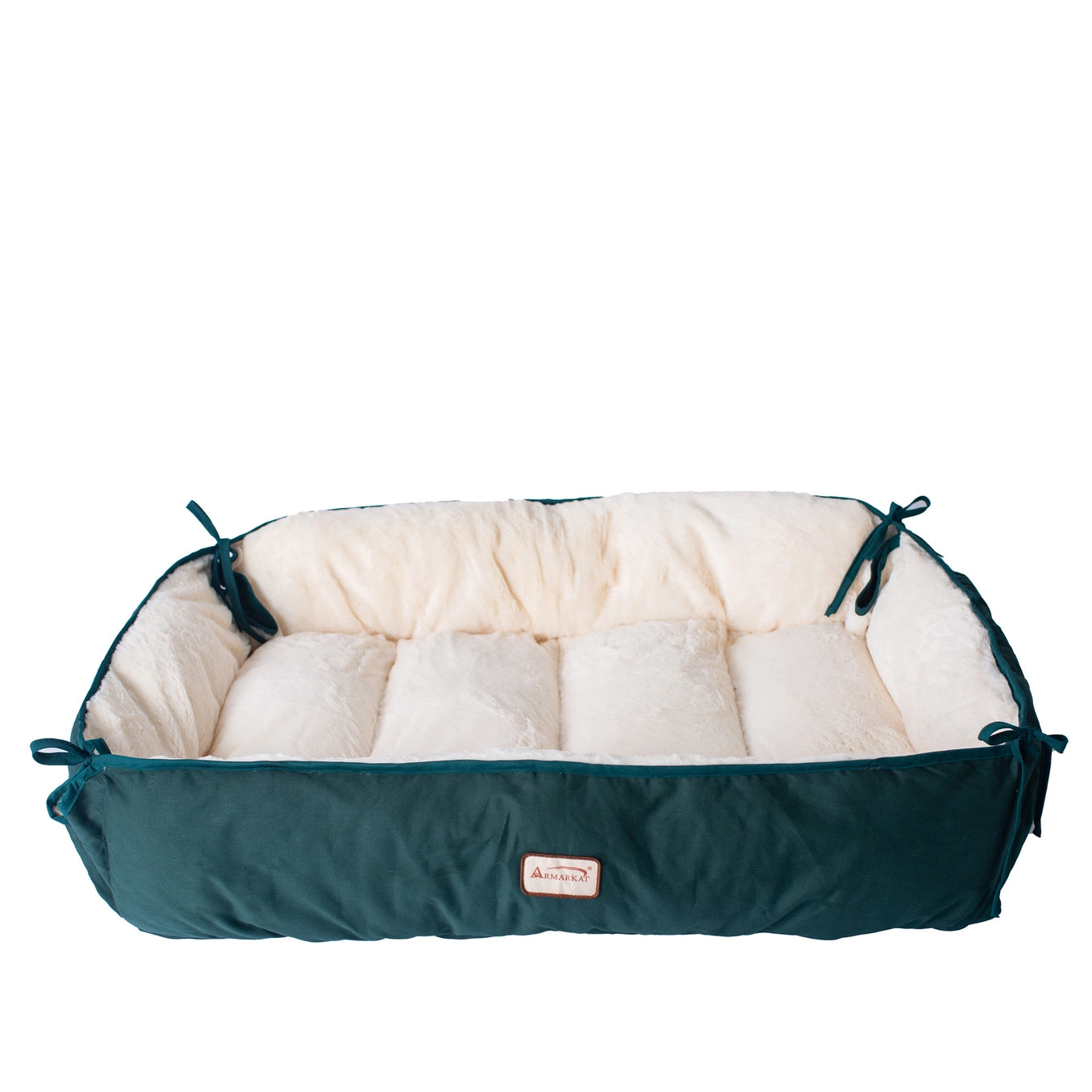 Green Pet Bed & Mat- Luxury Soft Dog Cushion-Large & XL- Model D04