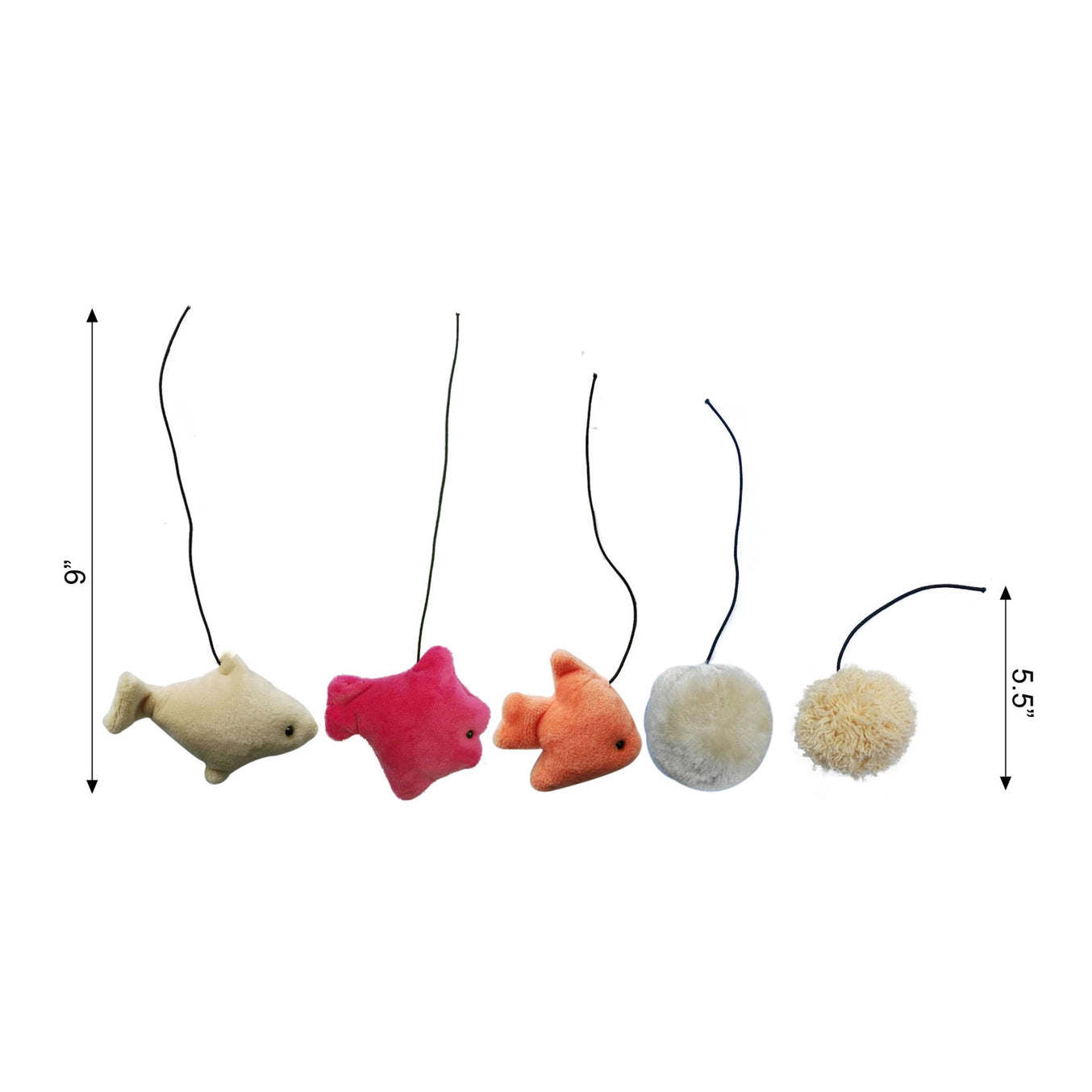 40-Piece Pet Toy Pack For Cats & Dogs- Model TOY7