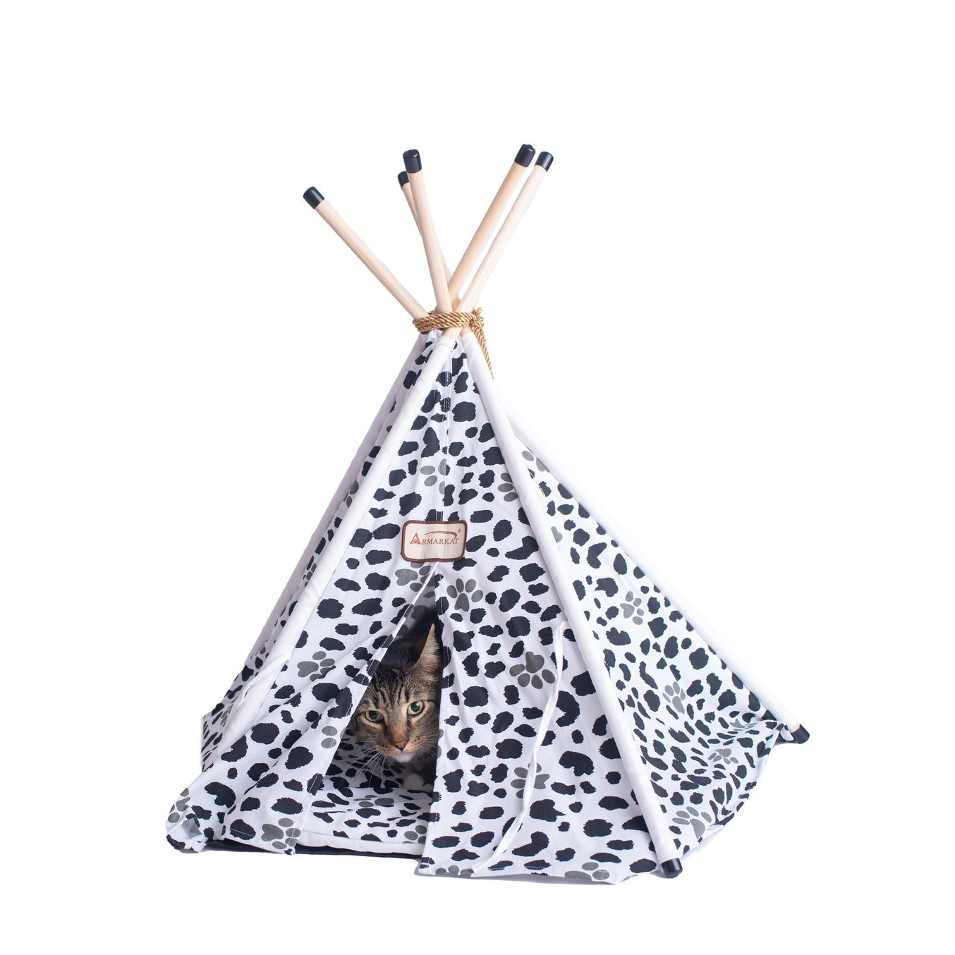 Pet Tent/Teepee Style Cat Bed With Durable Fabric- Model C46