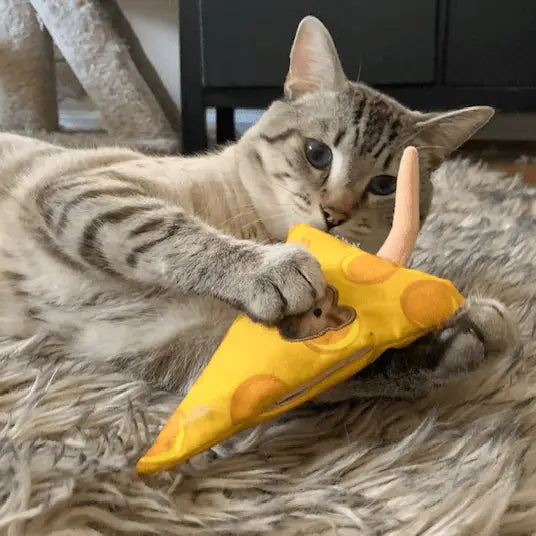 Get Cheezy Refillable Cheese and Mouse Catnip Cat Toy- Model # 714929807502