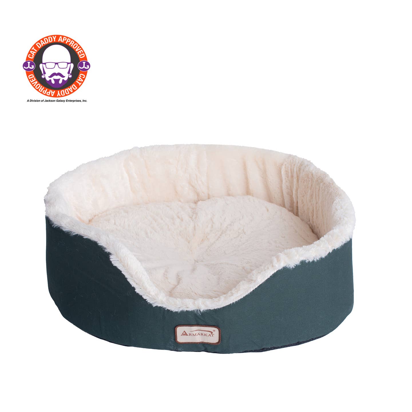 Green Ivory Cat Bed Oval Pet Cuddle House- Model C04HML
