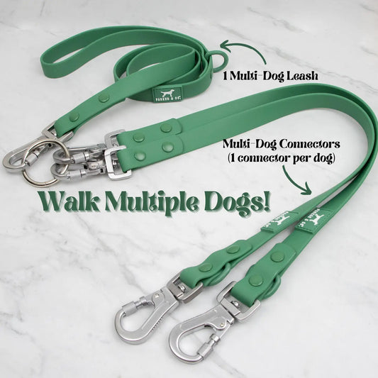 3 Ft Solace Waterproof Dirt & Odour Resistant Multi-Dog Leash- Includes Connectors- Model #7325