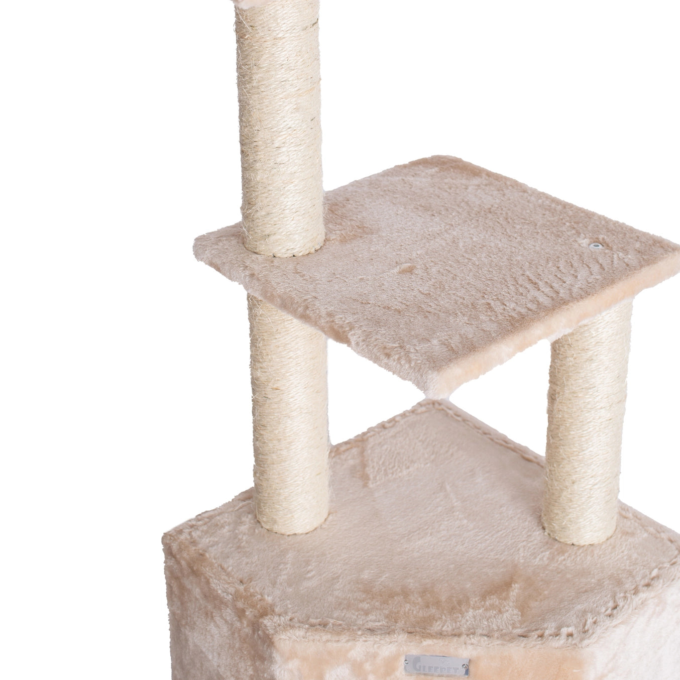 48" Real Wood Beige Cat Tree Cat Perches Scratcher- Model #78480321