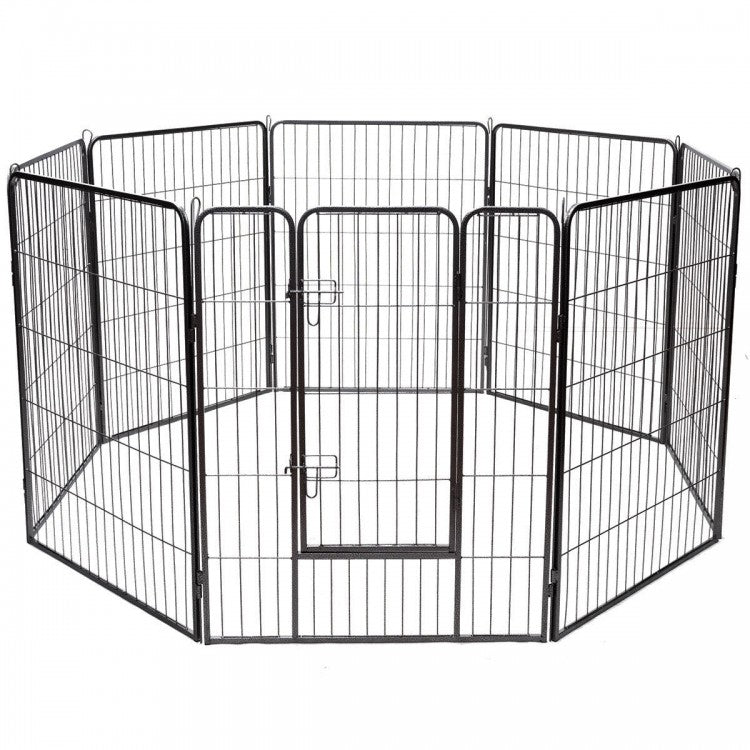 8 Metal Panel Heavy Duty Steel Pet Playpen Dog Fence with Door- Model #56274098