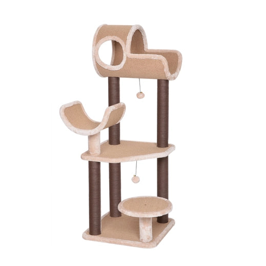 Camel Complex Cat Tree - 5 Level Beige Tower- Model CT18382