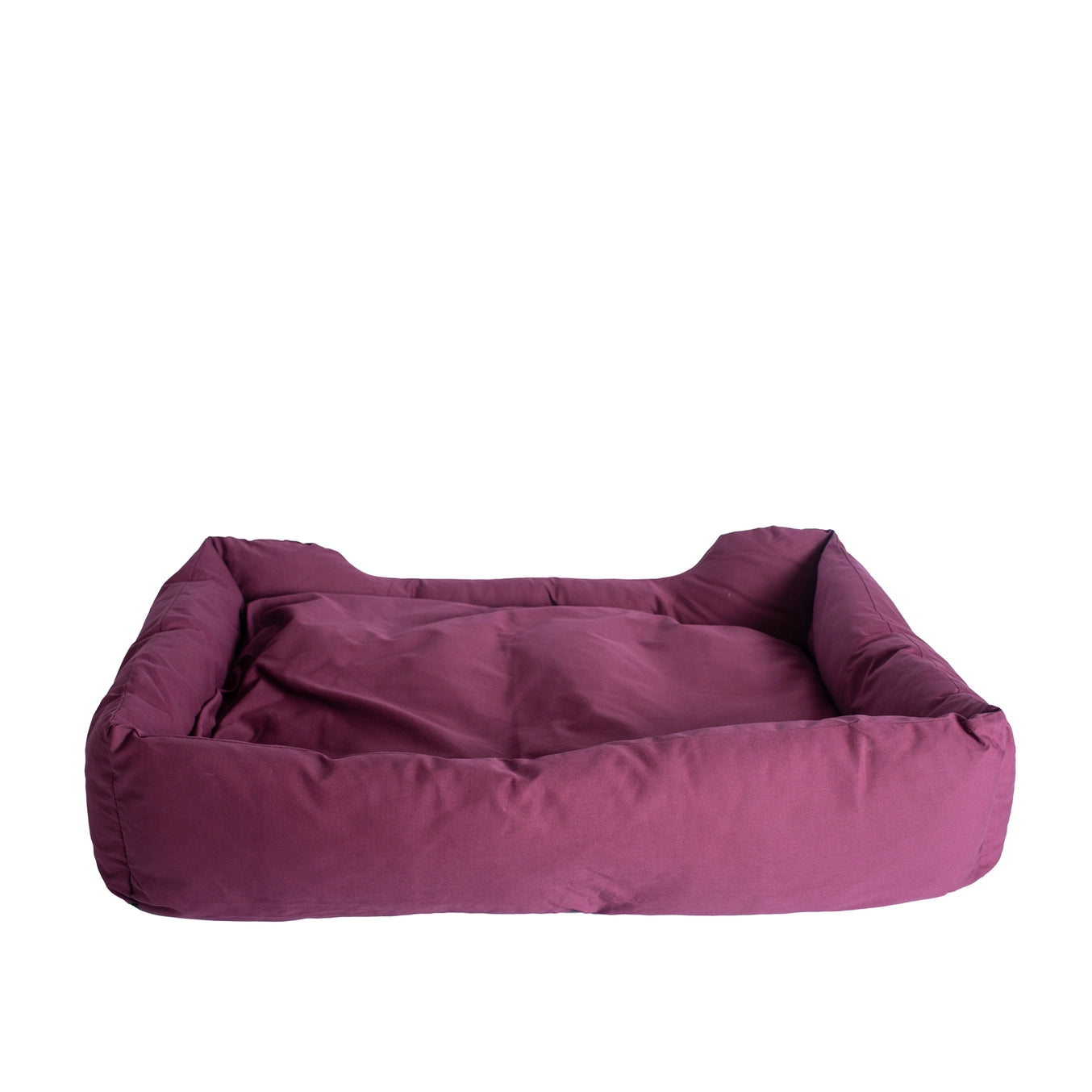 Burgundy Bolstered Dog Bed- Medium- Model D01FJH