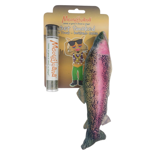 Get Smoked Refillable Fish Catnip Cat Toy- Model #714929800282