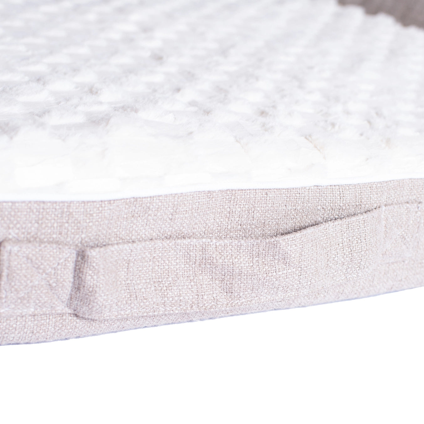 Memory Foam Medium Bolstered Pet Bed Cushion With Handle- Model D07B
