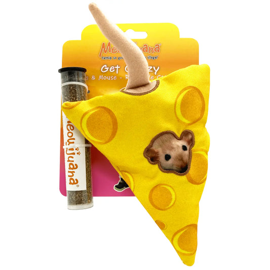 Get Cheezy Refillable Cheese and Mouse Catnip Cat Toy- Model # 714929807502