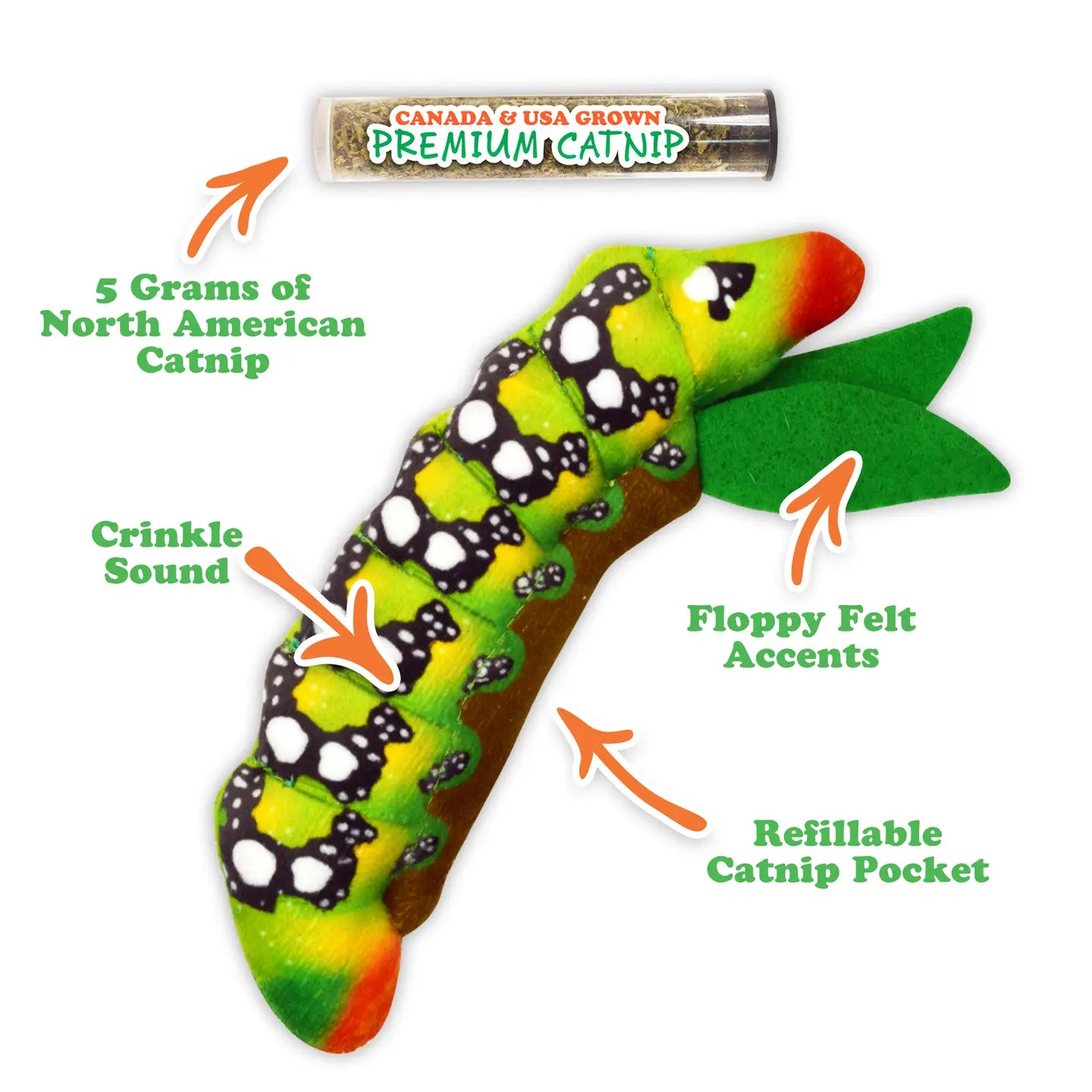 Get Sprung Refillable Caterpillar- Model #859442005858