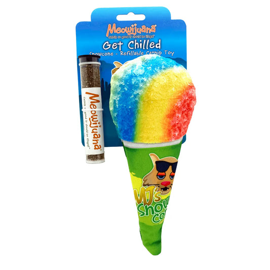 Get Chilled Refillable Snow Cone Catnip Cat Toy- Model #714929807533