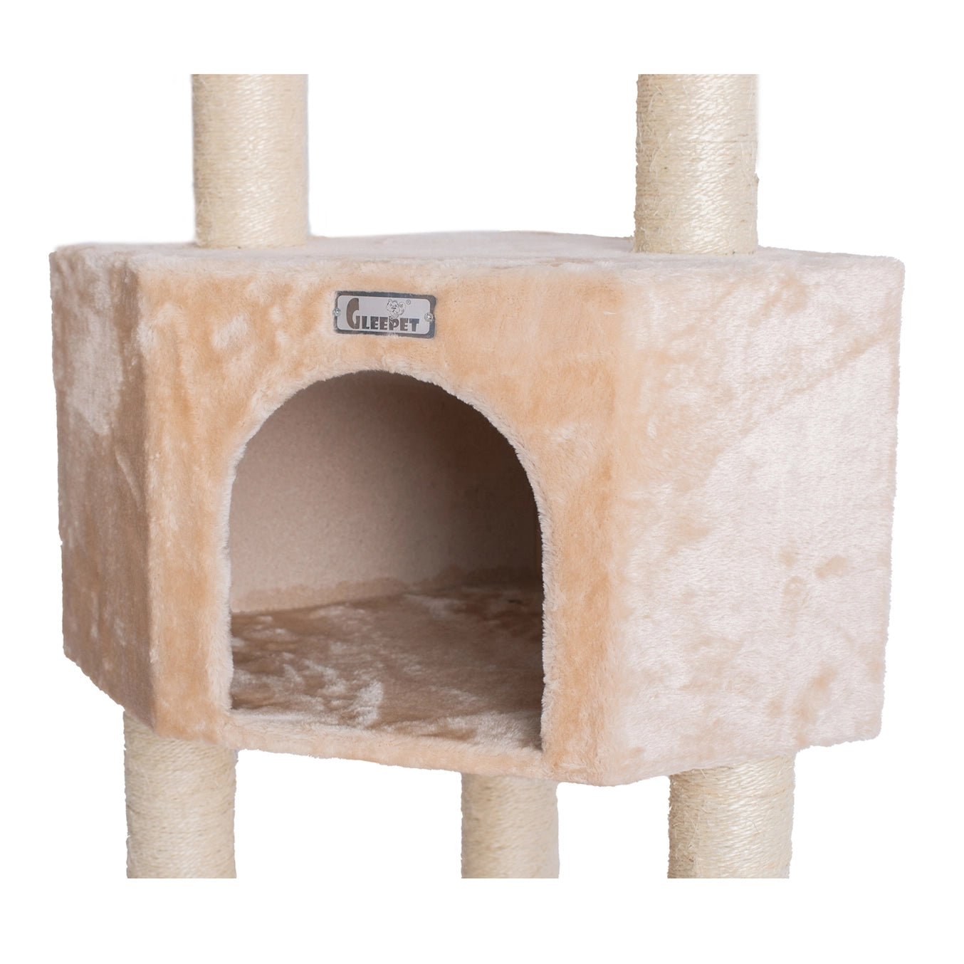 48" Real Wood Beige Cat Tree Cat Perches Scratcher- Model #78480321