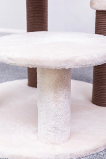 Quartz Natural Aesthetic, Handwoven Cat Tree- Model PP210341