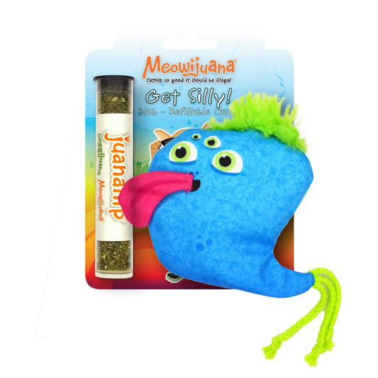 Get Silly Refillable Blue Blob Catnip Cat Toy- Model #714929809414