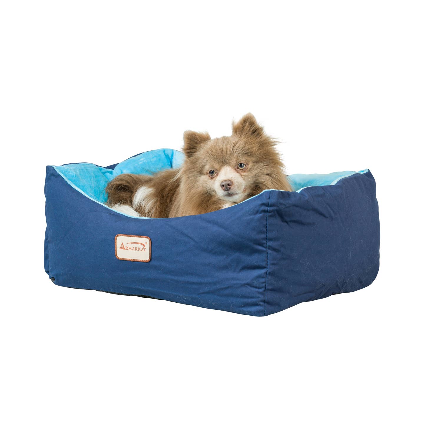 Navy Sky Blue Cat Bed Small Pet Bed- Model C09