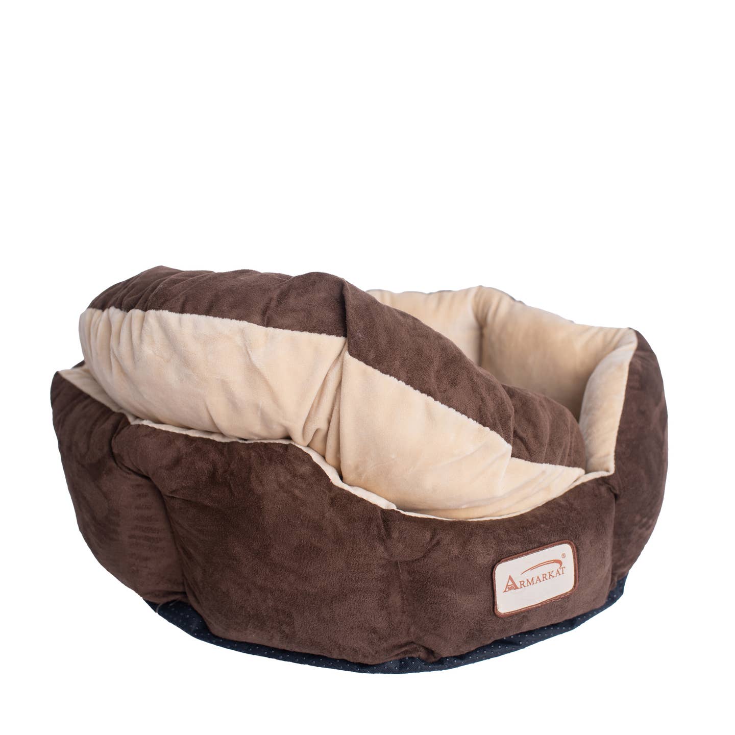 Cozy Mocha Beige Pet Bed For Cats & Small Dogs- Model C01HKF