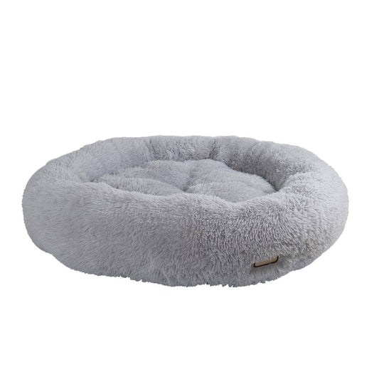 Grey Fluffy Extra Large Round Cat Bed - Model C71NHS